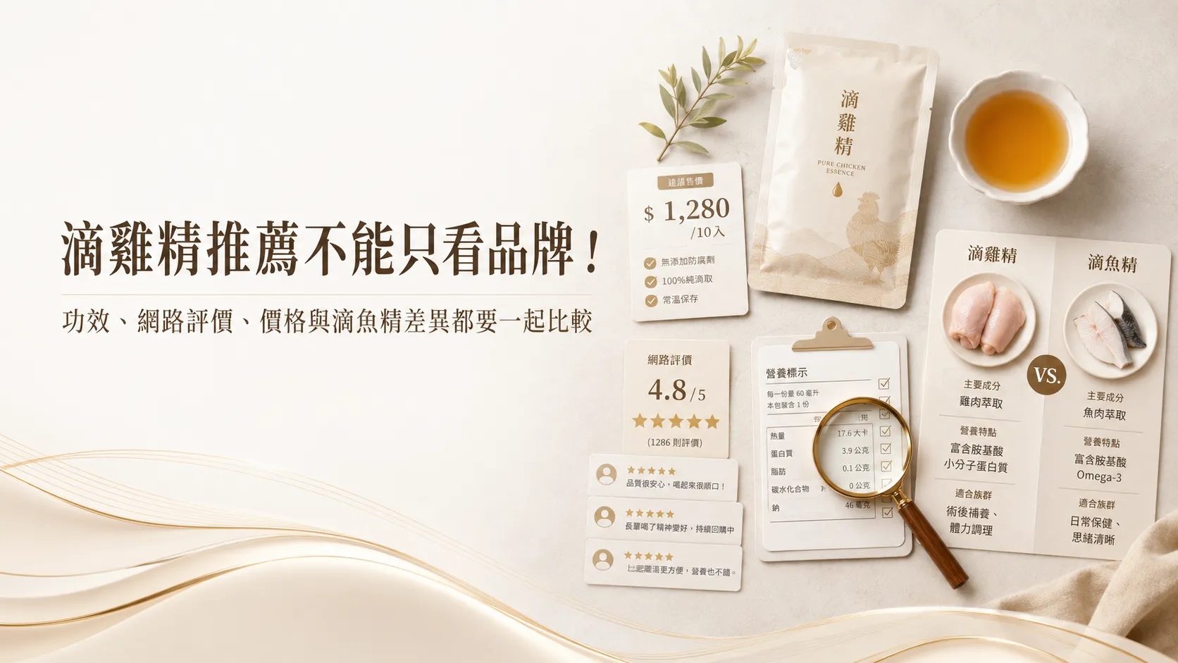 滴雞精推薦怎麼選?功效、Dcard、PTT評價、價格與滴魚精差異整理-1